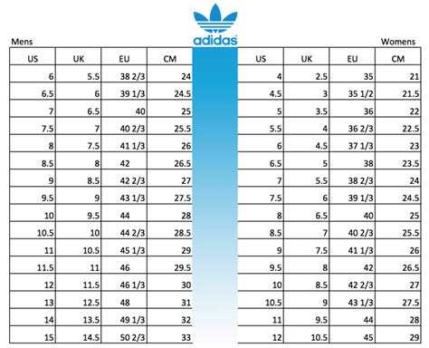 maat 12 adidas|Shoe Size Conversion Chart .